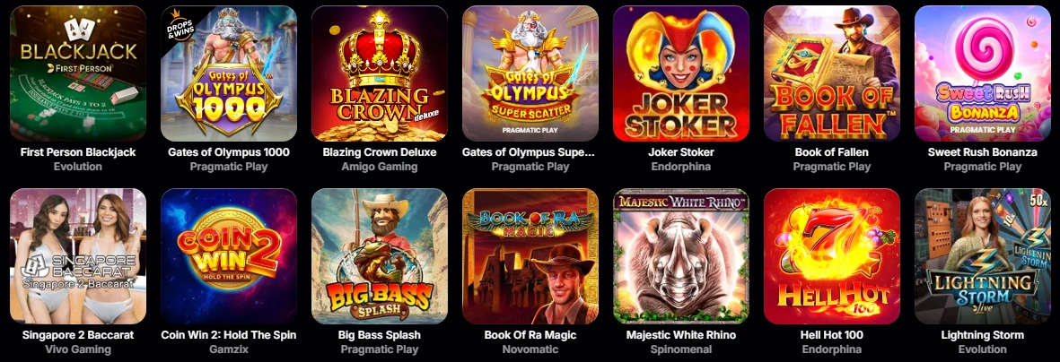 Gaming Categories and Popular Titles